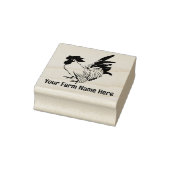 Gepersonaliseerde Bantam Rooster Chicken Rooster B Rubberstempel (Stempel)