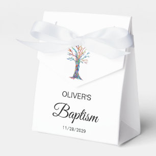 Gepersonaliseerde Baptisme Christening Familieboom Bedankdoosjes