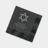 Gepersonaliseerde Bar Mitswa Coined Cocktail serve Folie Servetten (Links)