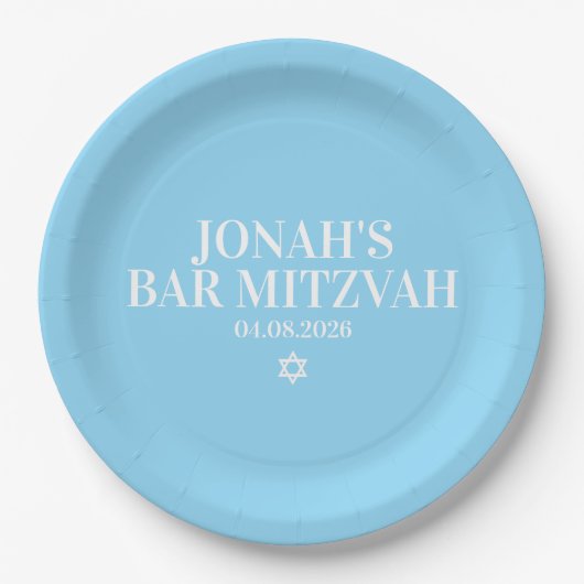Gepersonaliseerde bar mitswa papier Bord (Voorkant)