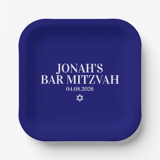 Gepersonaliseerde bar mitswa papier Bord (Voorkant)
