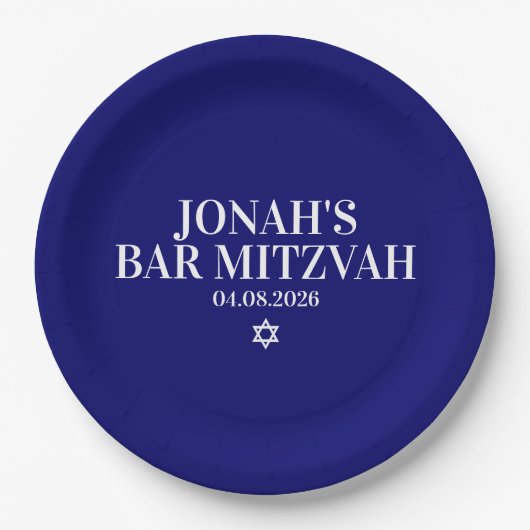 Gepersonaliseerde bar mitswa papier Bord (Voorkant)
