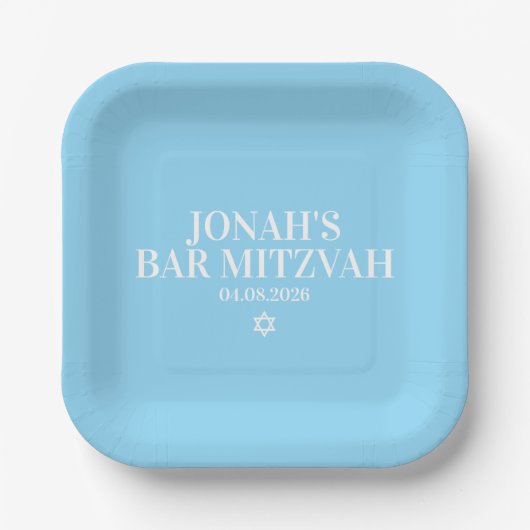 Gepersonaliseerde bar mitswa papier Bord (Voorkant)