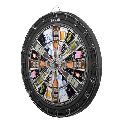 Gepersonaliseerde Bar Shots Multi-Drink Target 3.0 Dartbord (Voorkant Rechts)