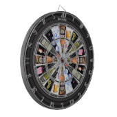 Gepersonaliseerde Bar Shots Multi-Drink Target 3.0 Dartbord (Voorkant Links)