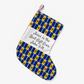 Gepersonaliseerde BARBADOS VLAG Kleine Kerstsok (Voorkant (Hangend))