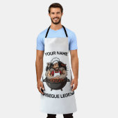 Gepersonaliseerde Barbecue Legende | BBQ Chef met Schort (Gedragen)