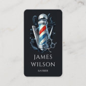 Gepersonaliseerde Barber Sjabloon Schaar klaar Ont Visitekaartje (Voorkant)