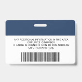 Gepersonaliseerde Barcode ID-Kaarten met Logo en f Badge (Achterkant)