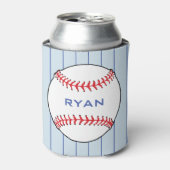 Gepersonaliseerde Baseball Ball Kids Verjaardagsfe Blikjeskoeler (Blikje Voorkant)