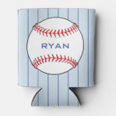 Gepersonaliseerde Baseball Ball Kids Verjaardagsfe Blikjeskoeler (Voorkant)