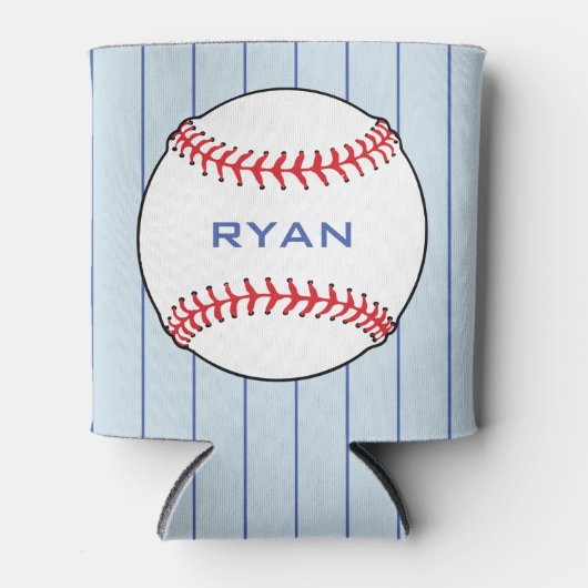 Gepersonaliseerde Baseball Ball Kids Verjaardagsfe Blikjeskoeler (Voorkant)