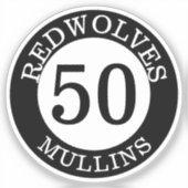 Gepersonaliseerde Baseball Bat Knob Decals Sticker (Voorkant)