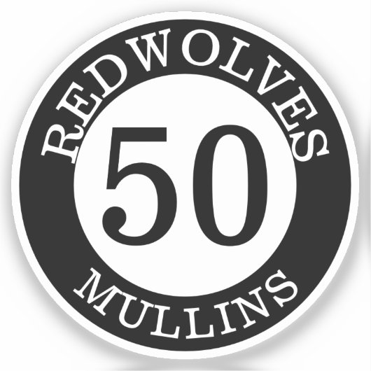 Gepersonaliseerde Baseball Bat Knob Decals Sticker (Voorkant)