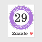 Gepersonaliseerde Baseball Bat Knob Decals Sticker (Vel)