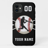 Gepersonaliseerde Baseball iPhone Cases Nieuw naar (Achterkant)