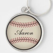 Gepersonaliseerde Baseball Keyring Sleutelhanger G (Voorkant)