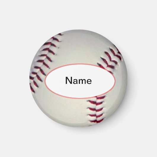 gepersonaliseerde baseball magneet (Voorkant)