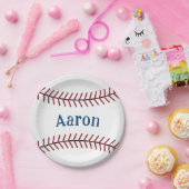 Gepersonaliseerde Baseball Paper Borden Papieren Bordje (Feest)