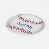Gepersonaliseerde Baseball Paper Borden Papieren Bordje (Gekanteld)