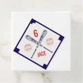 Gepersonaliseerde Baseball Party Favor Labels (In situ)