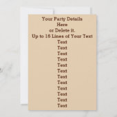 Gepersonaliseerde  Baseball Party Uitnodigingen (Achterkant)