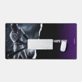 Gepersonaliseerde Baseball Player Desk Mat (Keyboard & Muis)