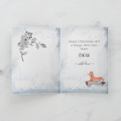 Gepersonaliseerde Basenji Mam Kerstmis Waterverf Feestdagen Kaart (Binnen)