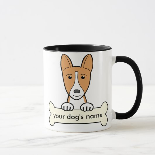Gepersonaliseerde Basenji Mok (Rechts)