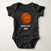 Gepersonaliseerde Basketbal Baby Boy Romper (Voorkant)