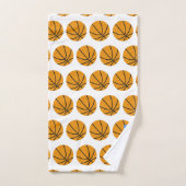 Gepersonaliseerde Basketbal Ball Pattern Kinder Bad Handdoek (Handdoek)