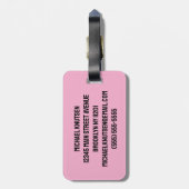 Gepersonaliseerde basketbal Breaking the Wall Bagagelabel (Achterkant verticaal)