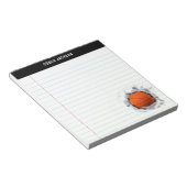 Gepersonaliseerde Basketbal cadeau-ideeën Notitieblok (Schuin)