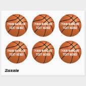 Gepersonaliseerde Basketbal Circle stickers (Vel)
