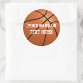 Gepersonaliseerde Basketbal Circle stickers (Tas)