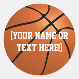 Gepersonaliseerde Basketbal Circle stickers