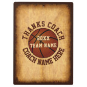 Gepersonaliseerde Basketbal Coach Klembord Alle Sp (Achterkant)