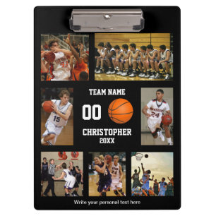 Gepersonaliseerde Basketbal Collage Klembord