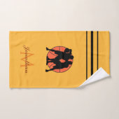 Gepersonaliseerde Basketbal Initiaal Speler Coach  Handdoek (Handdoek)