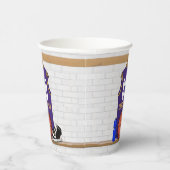 Gepersonaliseerde Basketbal Jersey Paarse | Goud Papieren Bekers (Rechts)