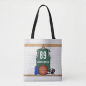 Gepersonaliseerde Basketbal Jersey Tas Gift Bag (Voorkant)