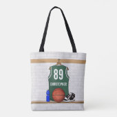 Gepersonaliseerde Basketbal Jersey Tas Gift Bag (Achterkant)