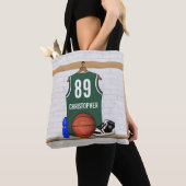 Gepersonaliseerde Basketbal Jersey Tas Gift Bag (Dichtbij)