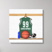 Gepersonaliseerde Basketbal Jersey verpakt Canvas (Voorkant)