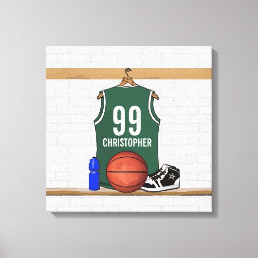 Gepersonaliseerde Basketbal Jersey verpakt Canvas (Voorkant)