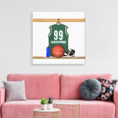 Gepersonaliseerde Basketbal Jersey verpakt Canvas Afdruk (Insitu (Woonkamer))