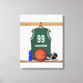 Gepersonaliseerde Basketbal Jersey verpakt Canvas Afdruk (Voorkant)