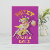 Gepersonaliseerde Basketbal Meisje Verjaardag Kaar Feestdagenkaart (Staand voorkant)