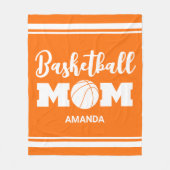 Gepersonaliseerde Basketbal Moeder Moederdag Fleece Deken (Voorkant)