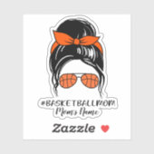 Gepersonaliseerde Basketbal Moeder Sticker (Vel)
